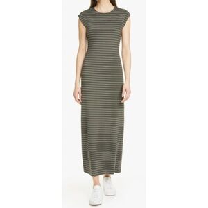 Club Monaco Stripe Ponte Knit Maxi Dress